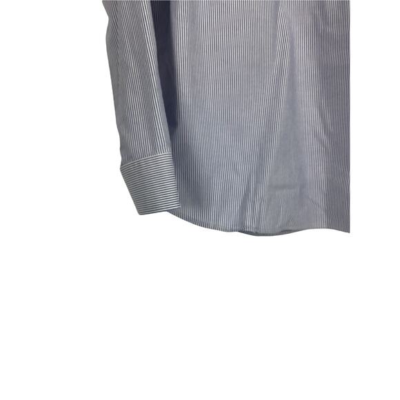 Goodfellow & Co Blue & White Pinstripe Slim Fit Button Down Shirt Size Large - Picture 8 of 9